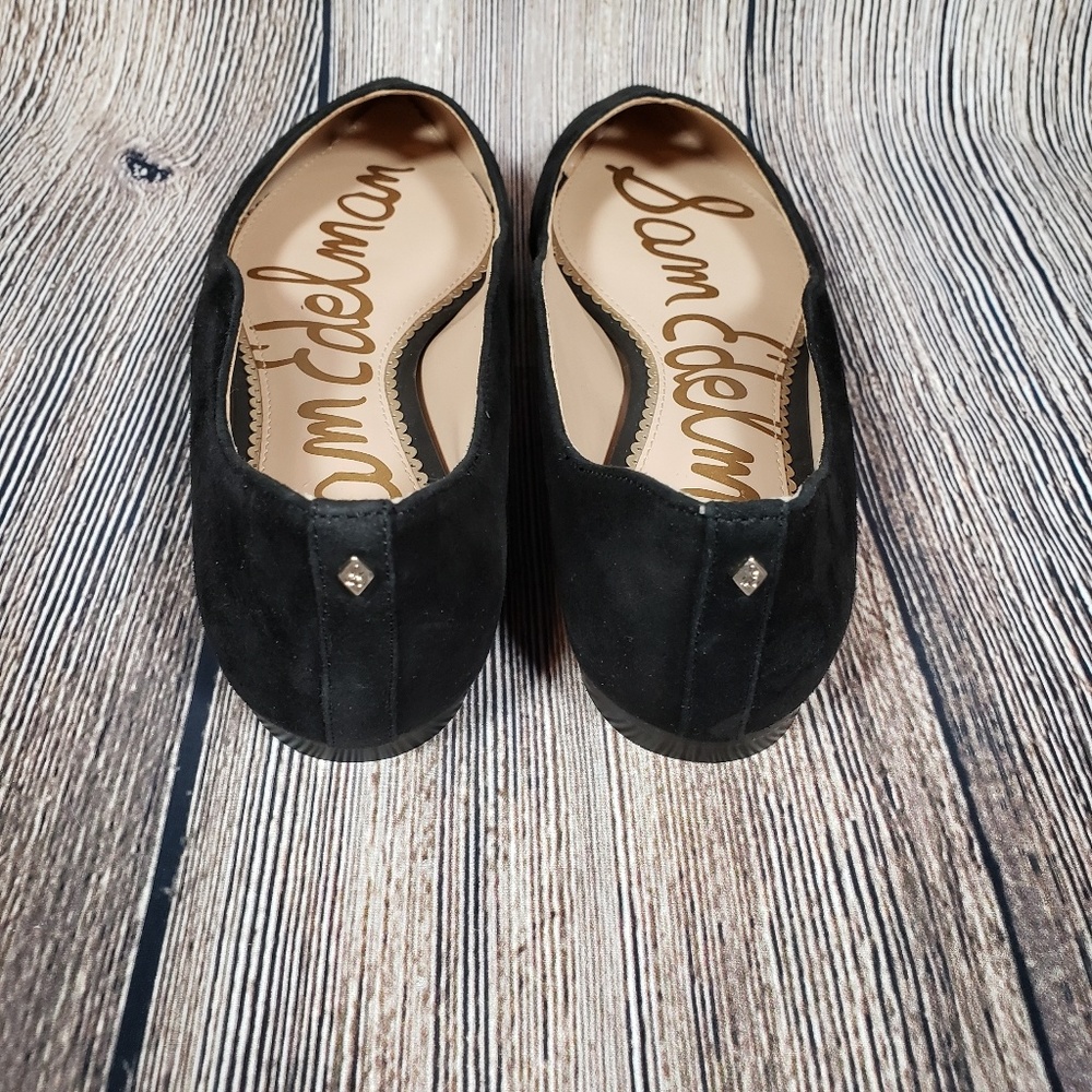 NWOT Sam Edelman Rosalie black suede flats - Picture 2 of 3